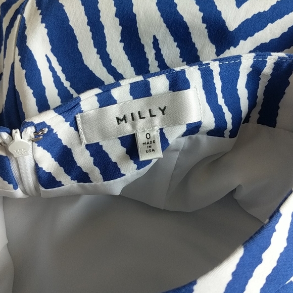 Milly blue zebra print skirt - Picture 7 of 8